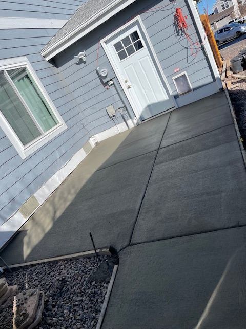Concrete driveway
