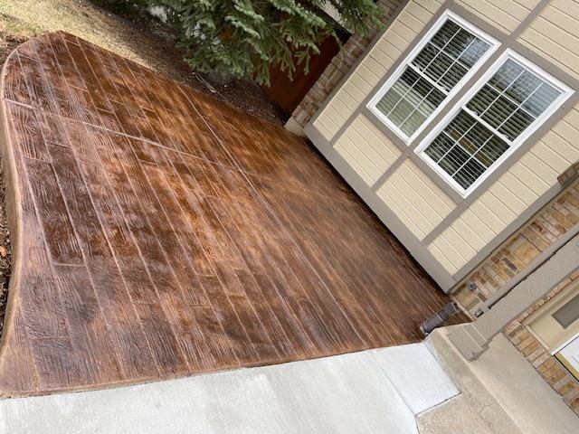 Driveway pour